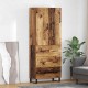 Sonata H Висок шкаф 2 pcs Старо дърво Инженерна дървесина и стъкло