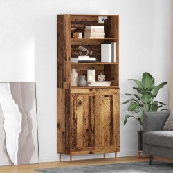 Sonata H Висок шкаф Старо дърво 69,5 x 34 x 180 см Инженерно дърво - Corpuri, vitrine, biblioteci modulare