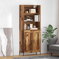 Sonata H Висок шкаф Старо дърво 69,5 x 32,5 x 180 см Инженерно дърво - Corpuri, vitrine, biblioteci modulare