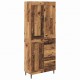 Sonata H Висок шкаф 2 pcs Старо дърво Инженерна дървесина и стъкло
