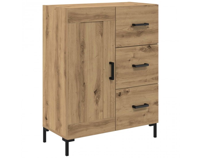 Sonata H Висок шкаф с чекмедже Дъб 69,5 x 34 x 180 см Инженерно дърво