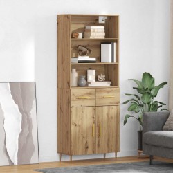 Sonata H Висок шкаф с чекмедже Дъб 69,5 x 34 x 180 см Инженерно дърво - Corpuri, vitrine, biblioteci modulare