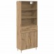 Sonata H Висок шкаф с чекмедже Дъб 69,5 x 34 x 180 см Инженерно дърво
