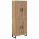 Sonata H Висок шкаф Дъб 69,5 x 34 x 180 см Инженерно дърво