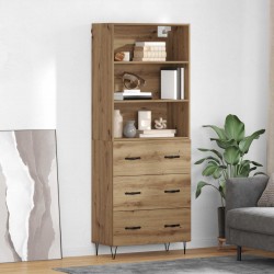 Sonata H Висок шкаф с чекмедже Дъб 69,5 x 34 x 180 см Инженерно дърво - Corpuri, vitrine, biblioteci modulare