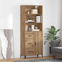 Sonata H Висок шкаф с чекмедже Дъб 69,5 x 34 x 180 см Инженерно дърво - Corpuri, vitrine, biblioteci modulare
