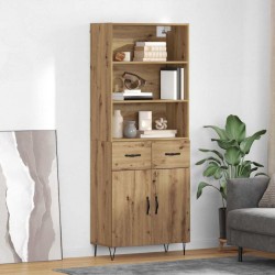 Sonata H Висок шкаф с чекмедже Дъб 69,5 x 34 x 180 см Инженерно дърво - Corpuri, vitrine, biblioteci modulare