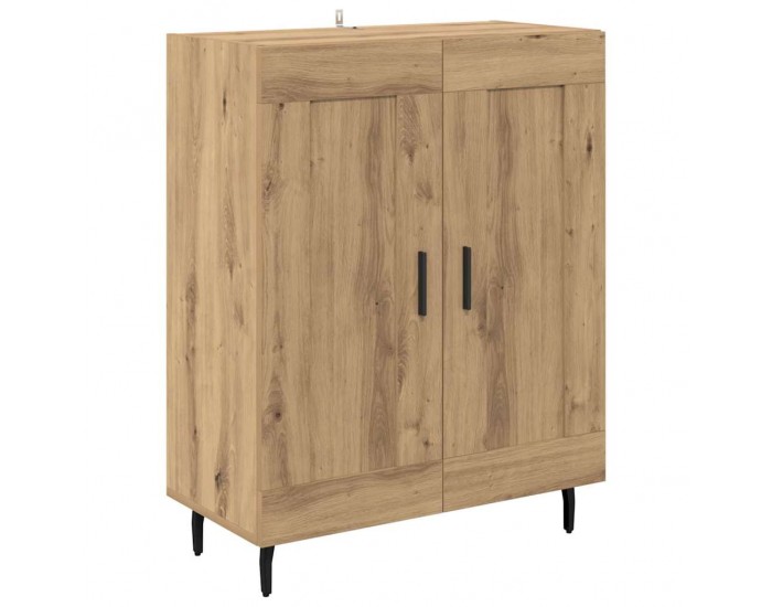 Sonata H Висок шкаф 2 pcs Дъб Инженерна дървесина и стъкло