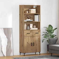 Sonata H Висок шкаф с чекмедже Дъб 69,5 x 34 x 180 см Инженерно дърво - Corpuri, vitrine, biblioteci modulare