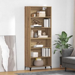 Sonata H Висок шкаф Дъб 69,5 x 34 x 180 см Инженерно дърво - Corpuri, vitrine, biblioteci modulare