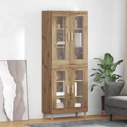 Sonata H Висок шкаф Дъб 69,5 x 34 x 180 см Инженерно дърво - Corpuri, vitrine, biblioteci modulare