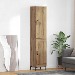 Sonata H Висок шкаф Дъб 69,5 x 34 x 180 см Инженерно дърво - Corpuri, vitrine, biblioteci modulare