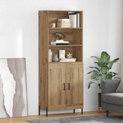 Sonata H Висок шкаф Дъб 69,5 x 32,5 x 180 см Инженерно дърво - Corpuri, vitrine, biblioteci modulare