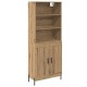 Sonata H Висок шкаф Дъб 69,5 x 32,5 x 180 см Инженерно дърво