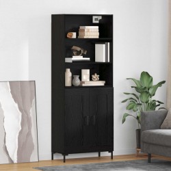 Sonata H Висок шкаф Черния дъб 69,5 x 34 x 180 см Инженерно дърво - Corpuri, vitrine, biblioteci modulare
