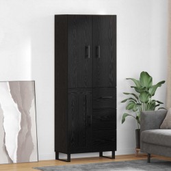 Sonata H Висок шкаф 2 pcs Черния дъб Инженерна дървесина и стъкло - Living