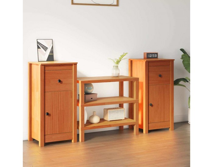 Sonata H Служебен шкаф 2 pcs Кафяво с восъчно покритие 39 x 34,5 x 80 см