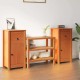 Sonata H Служебен шкаф 2 pcs Кафяво с восъчно покритие 39 x 34,5 x 80 см