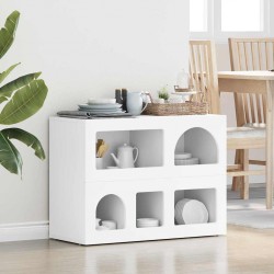 Sonata H Служебен шкаф Бяло 80.5 x 35 x 59 см Инженерно дърво - Corpuri, vitrine, biblioteci modulare