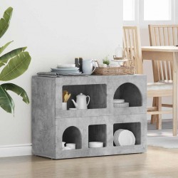 Sonata H Служебен шкаф Циментено сиво 80.5 x 35 x 59 см Инженерно дърво - Corpuri, vitrine, biblioteci modulare