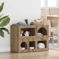 Sonata H Служебен шкаф Дъб 80.5 x 35 x 59 см Инженерно дърво - Corpuri, vitrine, biblioteci modulare