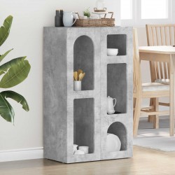 Sonata H Служебен шкаф Циментено сиво 59 x 35 x 100,5 см Инженерно дърво - Corpuri, vitrine, biblioteci modulare