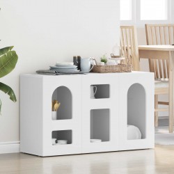 Sonata H Служебен шкаф Бяло 100 x 35 x 59 см Инженерно дърво - Corpuri, vitrine, biblioteci modulare