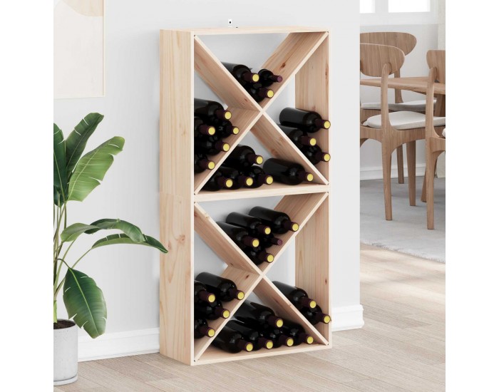 Sonata H Винен рафт 2 pcs Естествен 62 x 25 x 62 cm Солидно борово дърво