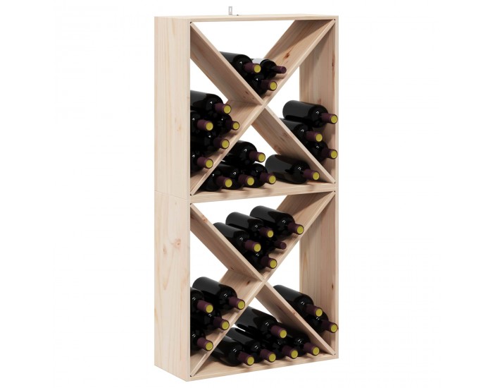 Sonata H Винен рафт 2 pcs Естествен 62 x 25 x 62 cm Солидно борово дърво