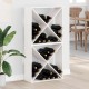 Sonata H Винен рафт 2 pcs Бяло 62 x 25 x 62 cm Солидно борово дърво