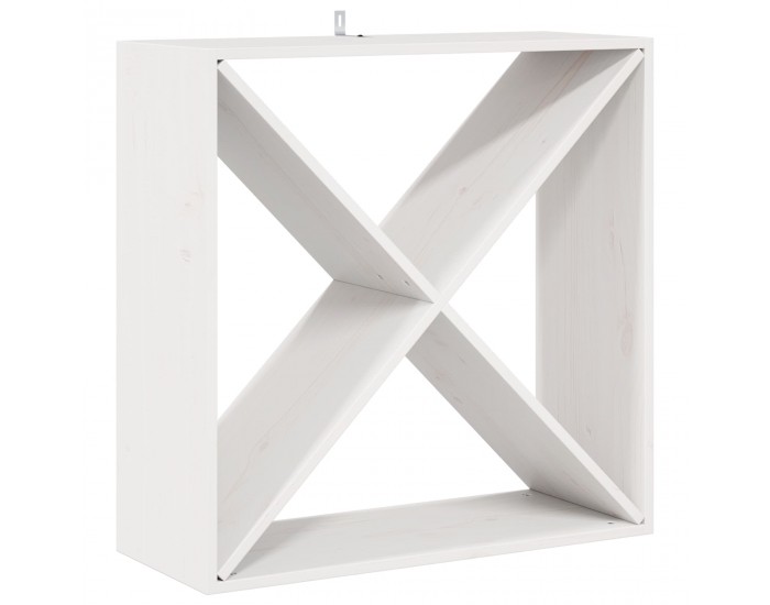 Sonata H Винен рафт 2 pcs Бяло 62 x 25 x 62 cm Солидно борово дърво