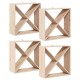 Sonata H Винен рафт 4 pcs Естествен 62 x 25 x 62 cm Солидно борово дърво