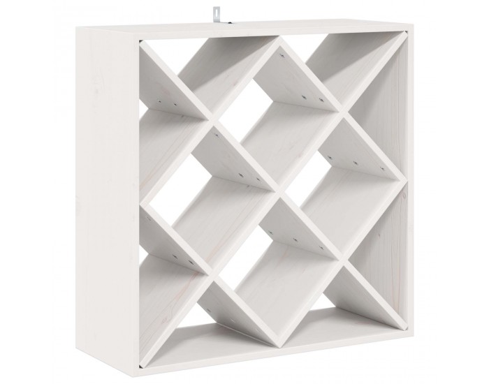 Sonata H Винен рафт 2 pcs Бяло 62 x 25 x 62 cm Солидно борово дърво