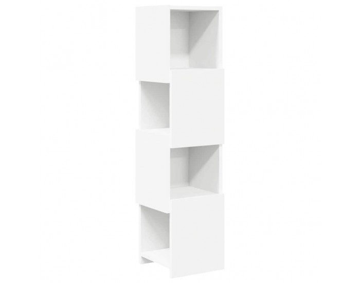 Sonata H Ъглов шкаф Бяло 25,5x25x102см Инженерно дърво