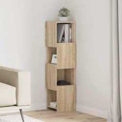 Sonata H Ъглов шкаф Бяло 25,5x25x102см Инженерно дърво - Dulapuri