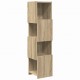 Sonata H Ъглов шкаф Бяло 25,5x25x102см Инженерно дърво