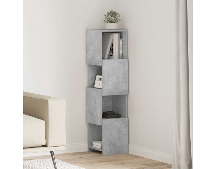 Sonata H Ъглов шкаф Бяло 25,5x25x102см Инженерно дърво