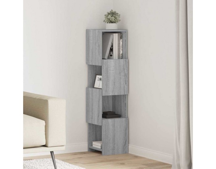 Sonata H Ъглов шкаф Бяло 25,5x25x102см Инженерно дърво