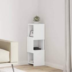 Sonata H Ъглов шкаф Бяло 25,5x25x80см Инженерно дърво - Dulapuri