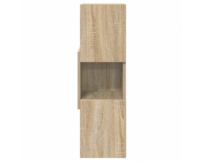 Sonata H Ъглов шкаф Бяло 25,5x25x80см Инженерно дърво