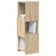 Sonata H Ъглов шкаф Бяло 25,5x25x80см Инженерно дърво