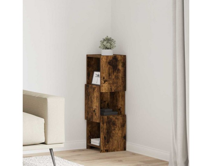 Sonata H Ъглов шкаф Бяло 25,5x25x80см Инженерно дърво