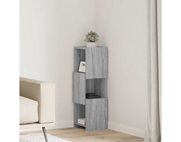 Sonata H Ъглов шкаф Бяло 25,5x25x80см Инженерно дърво