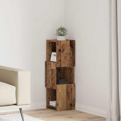 Sonata H Ъглов шкаф Бяло 25,5x25x80см Инженерно дърво - Dulapuri