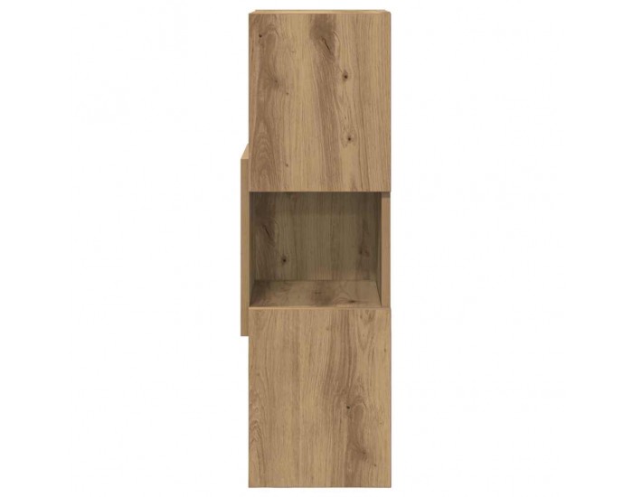 Sonata H Ъглов шкаф Бяло 25,5x25x80см Инженерно дърво