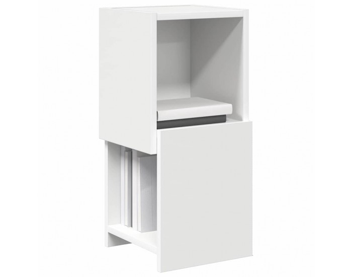 Sonata H Ъглов шкаф Бяло 25,5x25x55см Инженерно дърво