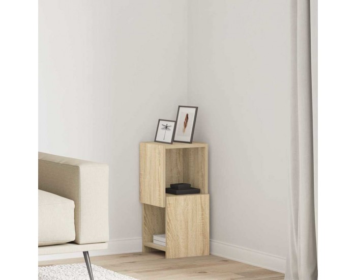 Sonata H Ъглов шкаф Бяло 25,5x25x55см Инженерно дърво