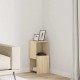 Sonata H Ъглов шкаф Бяло 25,5x25x55см Инженерно дърво