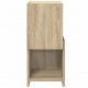 Sonata H Ъглов шкаф Бяло 25,5x25x55см Инженерно дърво