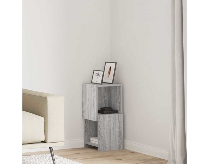 Sonata Dulap de colț 25,5x25x55cm Lemn prelucrat Gri Sonoma